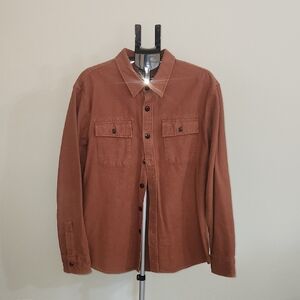 LL BEAN Signature Rust Chamois Shirt. XXL.